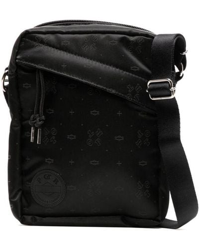 Porter-Yoshida and Co Monogram-pattern Shoulder Bag - Black