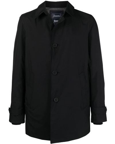 Herno Button-up Shirt Jacket - Black