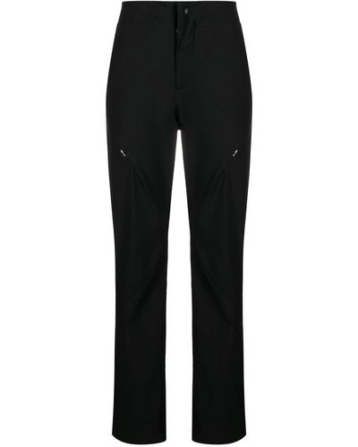 Post Archive Faction PAF High-waist Tapered-leg Trousers - Black