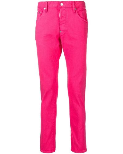 DSquared² Bull Slim-fit Jeans - Pink