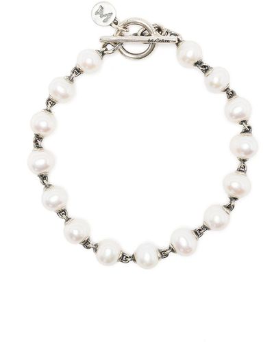 M. Cohen Pearl-Embellished Chain Bracelet - White