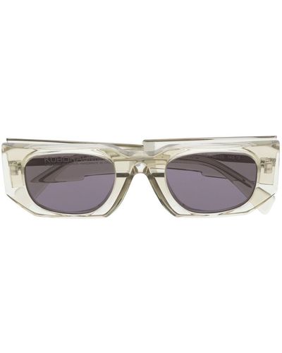 Kuboraum U8 Rectangle-frame Tinted Sunglasses - Gray