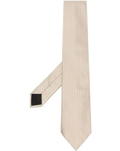 Givenchy Logo-print Silk Tie - White