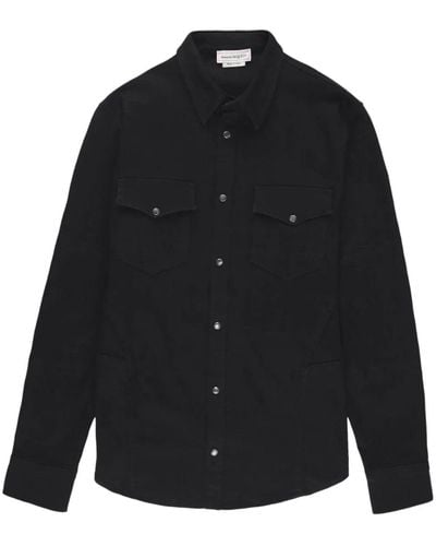 Alexander McQueen Long-sleeve Shirt Jacket - Black