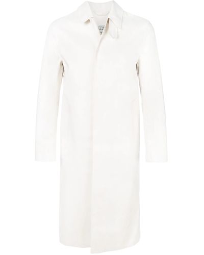 Maison Margiela Tailored Button-Down Coat - White