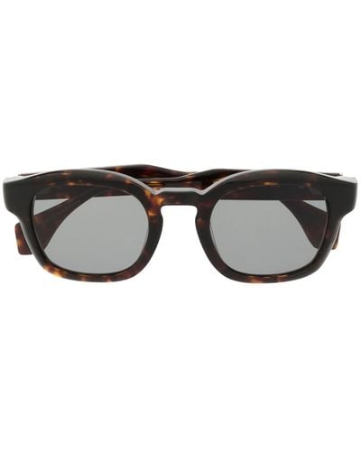 Vivienne Westwood Cary Tortoiseshell Rectangle-Frame Sunglasses - Black