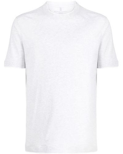 Brunello Cucinelli Cotton Crew-neck T-shirt - White