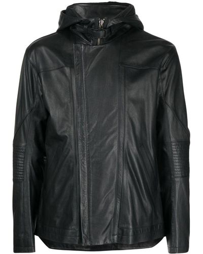 Helmut Lang Photograph-print Leather Jacket - Black