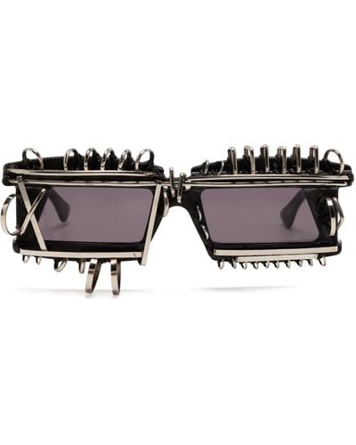 Kuboraum X21 Square-Frame Sunglasses - Black