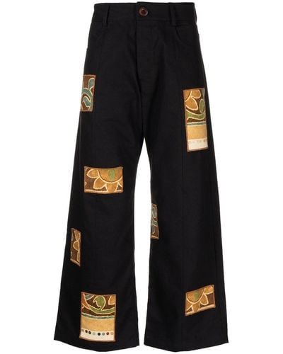 BETHANY WILLIAMS Patch-detail Cropped Pants - Black
