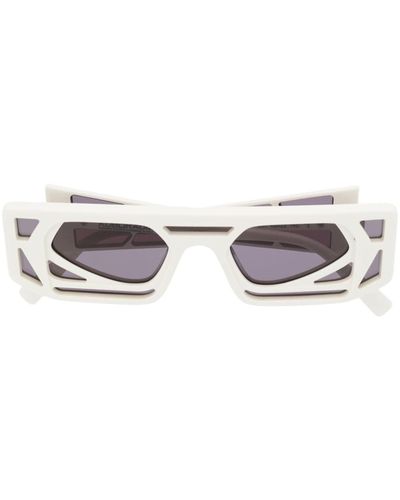 Kuboraum Oversized Square-frame Sunglasses - White