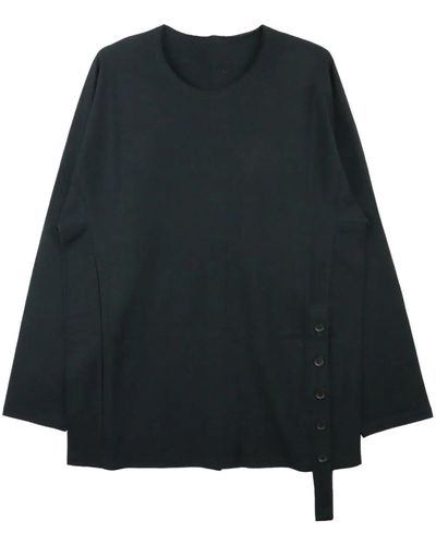 Yohji Yamamoto Long-sleeve Cotton T-shirt - Black