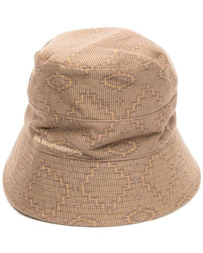 White Mountaineering Logo-patch Bucket Hat - Natural