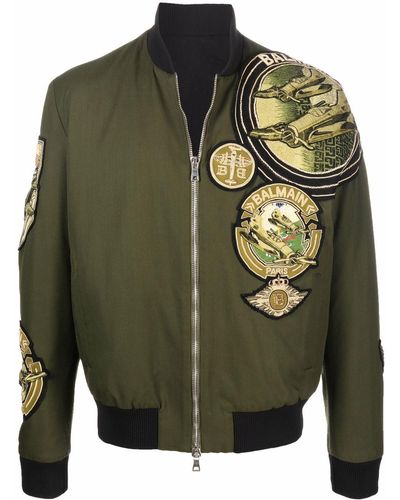 Mens Balmain Coats & Jackets  Maxi Monogram Bomber Jacket • Gollu Binicilik