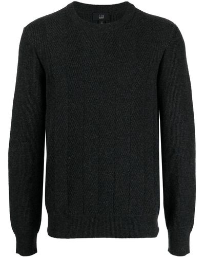 Dunhill Crew-neck Wool Sweater - Black