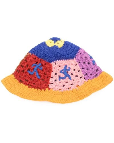 Kidsuper Running Crochet Sun Hat - Blue