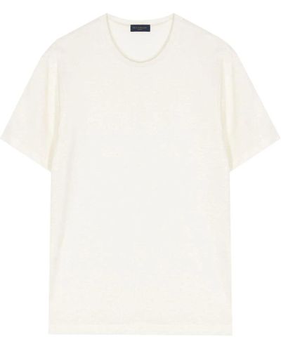 Paul & Shark Crew-Neck Linen T-Shirt - White