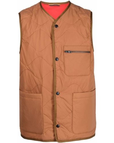 Paul Smith Quilted Wave Gilet - Multicolour