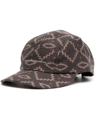 White Mountaineering All-over Graphic-print Baseball Cap - Brown