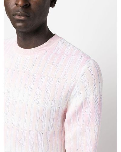 Amiri Repeat Knitted Sweater - Pink