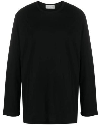Yohji Yamamoto Long-sleeve Cotton T-shirt - Black