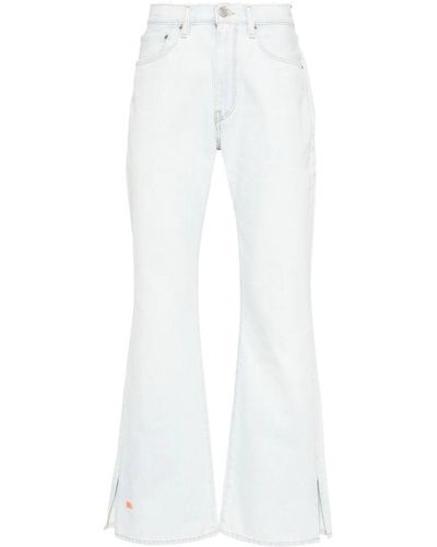ERL X Levi'S Logo-Embroidered Jeans - White