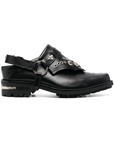 Toga Virilis Studded 40mm Leather Loafers - Black