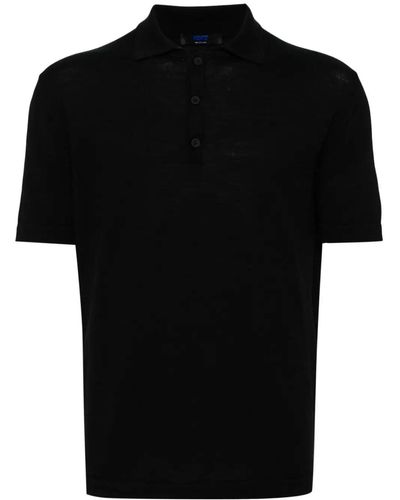 Kiton Short-Sleeve Polo Shirt - Black