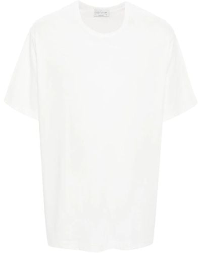 Yohji Yamamoto Crew-neck Cotton T-shirt - White