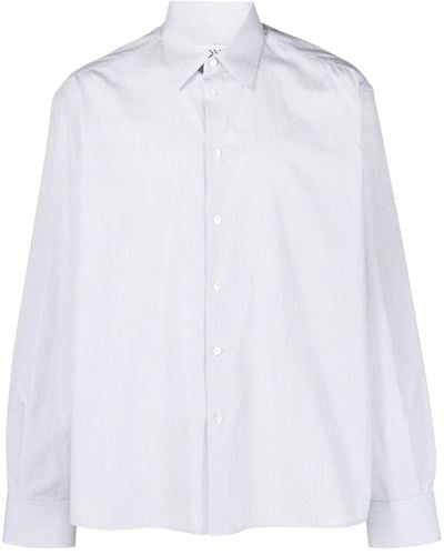Lanvin Pinstripe-print Cotton Shirt - White