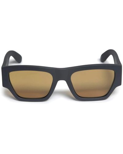 Alexander McQueen Angled Rectangle-Frame Sunglasses - Multicolour