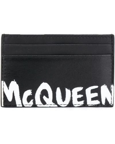Alexander McQueen Logo Stamp Cardholder - Black