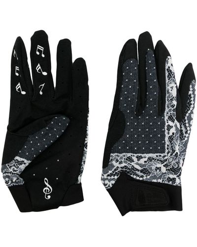 TAKAHIROMIYASHITA TheSoloist. Lace-detail Gloves - Black