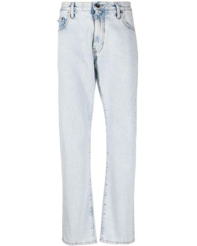 Off-White c/o Virgil Abloh Arrows-logo Slim-fit Jeans - Blue