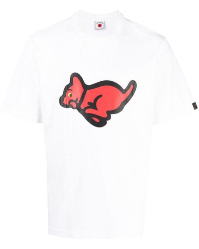 ICECREAM Logo-print Cotton T-shirt - Red