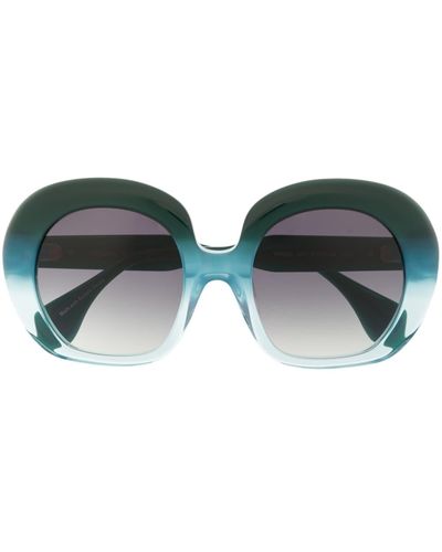 Vivienne Westwood Two-tone Oversize-frame Sunglasses - Green