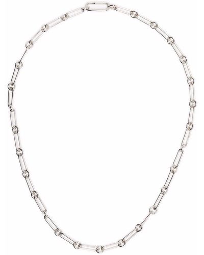 Tom Wood Large Box Chain Necklace - White