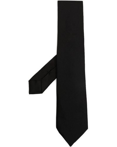 Givenchy Logo-embroidered Silk Tie - Black