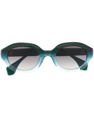 Vivienne Westwood Faded Round-frame Sunglasses - Blue