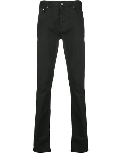 Alexander McQueen Logo-Studded Slim-Fit Jeans - Black