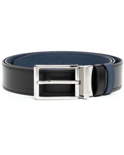 Dunhill Buckle Fastening Leather Belt - Blue
