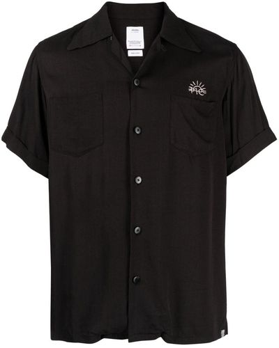 Visvim Logo-print Short-sleeve Shirt - Black