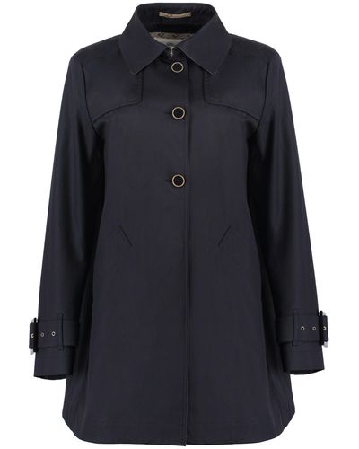 Herno Cotton Trench Coat - Blue