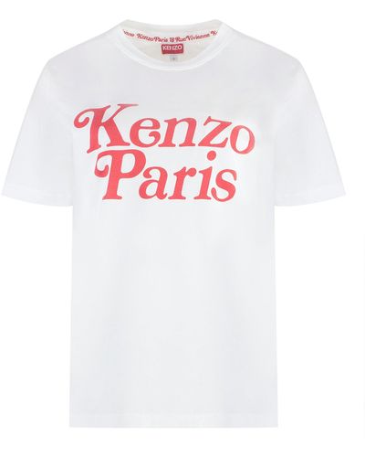 KENZO T-shirt By Verdy in cotone con logo - Bianco