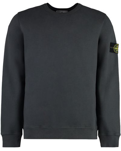 Stone Island Cotton Crew-neck Sweatshirt - Black