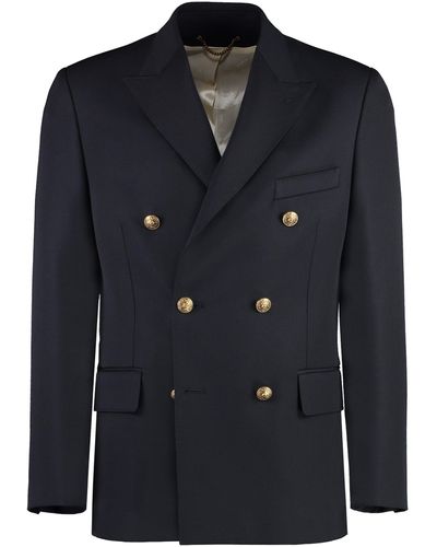 Golden Goose Double-Breasted Jacket - Blue