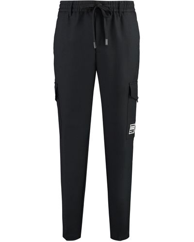 Versace Jeans Couture Technical Fabric Trousers - Black