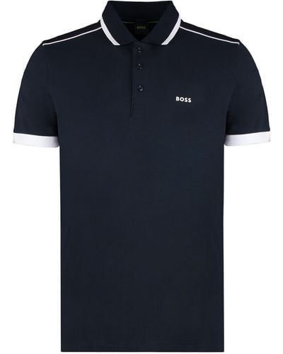 BOSS Cotton-piqué Polo Shirt - Black