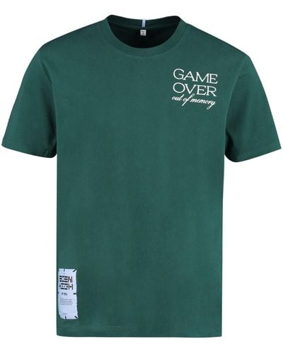 McQ Printed Cotton T-shirt - Green