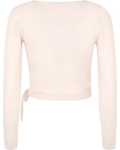 Zimmermann Ribbed Knit Crop Top - White